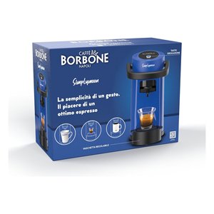 Machine à café à capsules semi-automatique SIMPLYMOON, électrique, en plastique bleu, type Borbone ESE 44 mm, 650 W, facile à utiliser - Product Image 2
