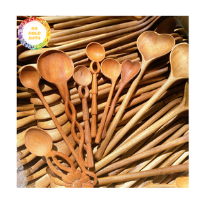 Cuchara de madera Utensilio de madera dura Premium para mezclar estofados, servir comidas y cocinar sopa Fabricación de Vietnam - Product Image 2