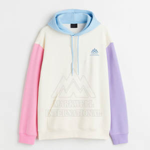 Sudaderas con capucha al por mayor de fábrica 2025, sudaderas básicas con logotipo personalizado, sudaderas con capucha de gran tamaño, sudaderas con capucha de contraste de Color de poliéster para hombres - Product Image 5