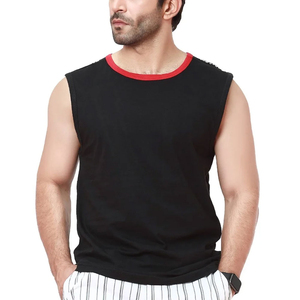 Camiseta sin mangas para hombre de alta calidad, punto transpirable de secado rápido para entrenamiento informal, entrenamiento muscular y correr - Product Image 1
