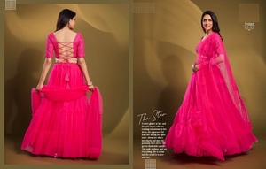 Nouvelle Collection Mariée Brodée Semi Cousue Lehenga Choli pour Exportateur et Fournisseur Mondial au Prix d'Exportation - Product Image 4