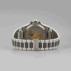 Montre pour homme de luxe la plus vendue avec mouvement mécanique de qualité diamant incolore en moissanite glacée, prix tendance, nouvelle arrivée - Product Image 2