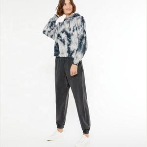 Sweat à capuche surdimensionné vierge personnalisé uni Femmes Dames Tie Dip Dye Streetwear Sweat à capuche Sweats à capuche - Product Image 3