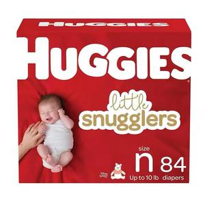 Pañales Huggies Little Snugglers para bebé, tamaño 5 (27 + Lbs), 120 unidades, pañales suaves de algodón, Fabricante Mayorista - Product Image 4