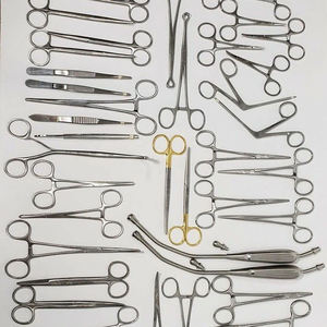 Ensemble d'instruments chirurgicaux de base à manivelle, kit de chirurgie mineure avec outils médicaux chirurgicaux - Product Image 1