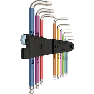 WERA 3950 SPKL/9 SM 9-Piece Stainless Steel <b>Screwdriver</b> <b>Set</b> Color-Coded Angle 1.5-10 mm - Product Image 4