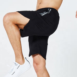 Pantalones cortos de algodón de cintura media para hombre con logotipo personalizado, pantalones cortos transpirables para gimnasio, Fitness, correr, estilo informal, decoración de bolsillo, tela de lona - Product Image 4