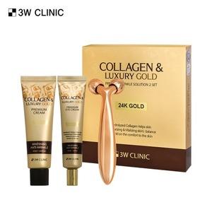 Crème Visage Anti-Rides Luxe Or Premium 3W Clinic, Ingrédients Véganes, Coffret Spécial 2 Pièces pour Peaux Vieillissantes, Solution Anti-Rides Premium - Product Image 1