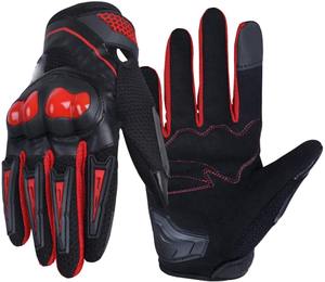 ถุงมือกีฬาหนังสำหรับแข่งมอเตอร์ไซด์ดีไซน์ใหม่พร้อมฟังก์ชั่นระบายอากาศได้โลโก้ออกแบบได้ตามต้องการ - Product Image 4