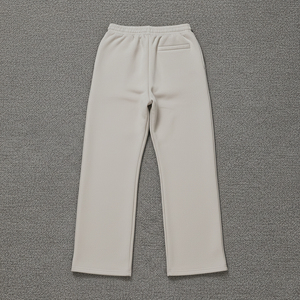 Pantalon de survêtement 100% coton molletonné léger et délavé avec logo personnalisé, tenue décontracté, pantalon pour hommes de couleur unie - Product Image 5