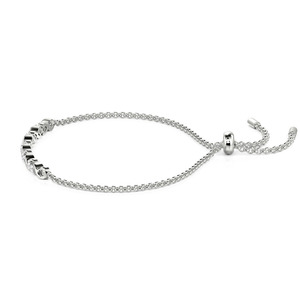 Jeulia <b>Infinity</b> Round Cut Sterling Silver Fashion Tennis <b>Bracelet</b> - Product Image 2