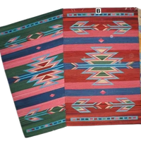 Tapis en coton fait main, style moderne, décoration intérieure, chambre, salon, voyage, lavable en machine, dos réversible, personnalisable