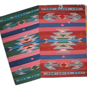 Ensembles de tapis en coton faits à la main, style moderne, décoration intérieure, chambre à coucher, salon, voyage, lavable, dos réversible, personnalisable - Product Image 1