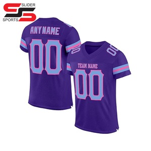 Camisetas de Fútbol Americano Nueva Temporada 2025 - Diseño Personalizable con Logotipo, Manga Corta, 100% Poliéster, Protección UV, Teñido Completo - Product Image 1