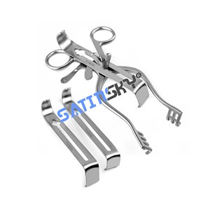 Retractor de retención automática Henley con 3 cuchillas centrales Quirúrgico Alemán Inoxidable Grado alemán de alta calidad - Product Image 1