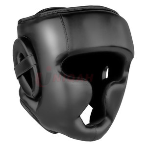 Pour le protège-tête de boxe personnalisé de haute qualité bleu rouge confortable Logo personnalisé taille personnalisée en cuir PU - Product Image 1