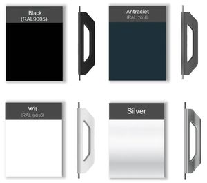 Poignées en aluminium de couleur noire de luxe <span class=keywords><strong>RAL</strong></span> 9005 Poignée de porte coulissante en verre de 10mm pour système de porte coulissante de véranda extérieure - Product Image 5