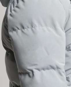 Chaqueta Bomber Personalizada para Hombre 2025, Chaqueta de Invierno Acolchada de Lona Gruesa con Relleno de Algodón, Transpirable, con Cuello Alto y Logotipo Frontal - Product Image 6