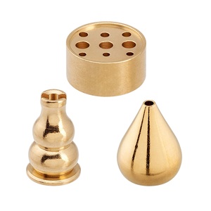 Nouveau support décoratif de tour de bâton d'encens en laiton de concepteur support d'Agarbatti pour l'usage religieux d'aromathérapie avec la prise d'anis d'étoile - Product Image 1