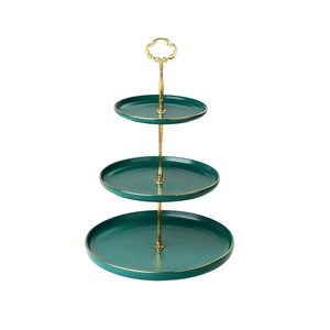 แท่นวางเค้กโลหะแบบแฮนด์เมดสำหรับตกแต่งบ้านแท่นวางเค้กโลหะสไตล์แฟนซีแบบคลาสสิก - Product Image 6