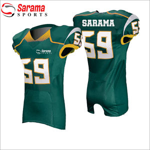 Uniforme de football américain léger de taille XL pour les jeunes vêtements de sport imprimés confortables avec style de technique de sublimation - Product Image 1