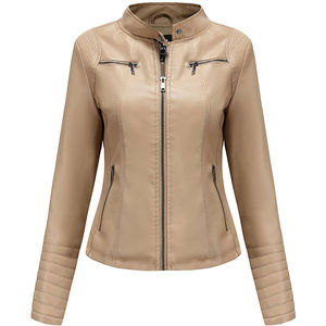 Chaqueta de Cuero para Mujer, Nueva Moda, Chaqueta de Cuero Cortavientos, Producto de Alta Calidad en 2026 - Product Image 1