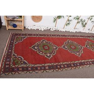 พรมขนแกะเย็บปะติดสีแดงสีเขียวคลาสสิกสำหรับห้องนั่งเล่นห้องนอนทำด้วยมือทรงสี่เหลี่ยมผืนผ้าขนาด4.6X11ฟุตพรมปูพื้น - Product Image 2