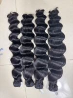 Extensions de cheveux humains Remy de haute qualité du Vietnam, double trame, double densité, pointes profondes, couleur noire, plusieurs coloris disponibles