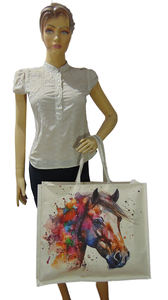 Bolsa de Compras de Lona de Algodón Ecológica, Estilo Bohemio Vintage, Personalizada al por Mayor - Product Image 3