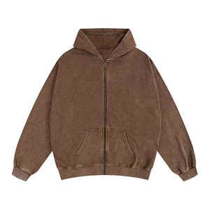 Meilleur sweat à capuche zippé Sweat à capuche imprimé personnalisé en coton épais pour homme - Product Image 6