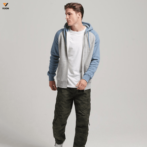 High Quality Embroidered Plain Streetwear Puff Printing Blank 380gsm Heavyweight French Terry Cotton Men Oversized <b>Zip</b> <b>up</b> Hoodie - Product Image 6