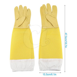 Guantes de Apicultura de Cuero de Alta Calidad, Resistentes al Desgaste, Equipo de Seguridad - Product Image 2