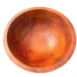 Bols de service en bois faits à la main, finition naturelle, écologiques, couleur personnalisée, vaisselle AE, saladier, bols décoratifs - Product Image 1