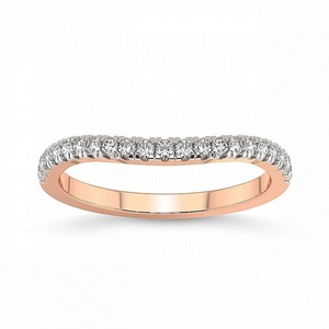 Anillo de media eternidad con diamantes cultivados en laboratorio de 0.25 ct TW, oro macizo de 14K, color FG, claridad VS, 22 diamantes, línea de diamantes simétrica y cuidadosamente dispuesta. - Product Image 3