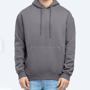 Sudadera con capucha de gran tamaño en blanco de algodón 100% de alta calidad para hombre, ropa informal, Sudadera con capucha hecha a medida para hombre - Product Image 3