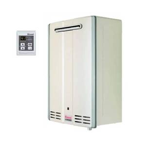 Calentador de Agua a Gas Rinnai Infinity N32e de 32 Litros, Calentador de Agua de Condensación LP para Exteriores con Certificación ErP - Product Image 1