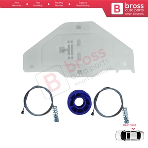 ชุดซ่อมกระจกไฟฟ้า BWR1200ชุดซ่อมด้านหลังขวาสำหรับ MK2 C5 MK3 RD/TD RC RD RW 2007-2018 9675915180ประตู4/5 - Product Image 3