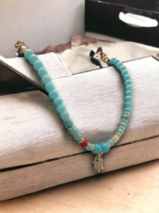 DAFNI BIG PAZAR Bohemian <b>Beaded</b> <b>Bracelet</b> with Natural Stone and Precious Metal Alloy Unisex Gift - Product Image 3