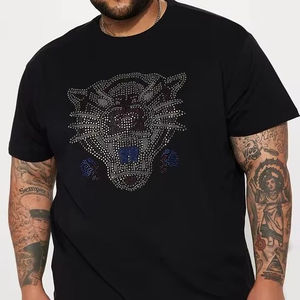 Camiseta de hombre con logotipo personalizable 100% algodón cuello redondo ropa de calle hecha en Pakistán - Product Image 4