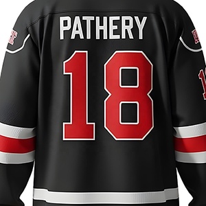 Ropa deportiva de hockey sobre hielo para hombre personalizada de alta calidad nueva ropa deportiva de práctica en blanco impresa transpirable al por mayor con logotipo frontal - Product Image 5