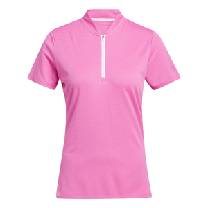 Jersey deportivo de Golf con media cremallera para mujer, camiseta Polo de manga corta personalizada al por mayor, transpirable, antiarrugas, estilo informal, sólido - Product Image 4