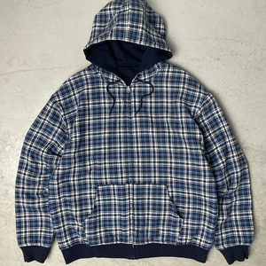 Sweat à capuche en flanelle à double couche de style inversé personnalisé pour hommes, coupe ample vintage, tissage réversible, col à capuche pour l'hiver - Product Image 6