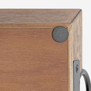 Plateau décoratif en bois et métal, brun rustique, plateau de ferme moderne pour l'affichage et le stockage - Product Image 2