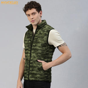 Gilet matelassé pour homme de haute qualité, léger, respirant, sur mesure, motif uni, sans manches, fermeture éclair - Product Image 2