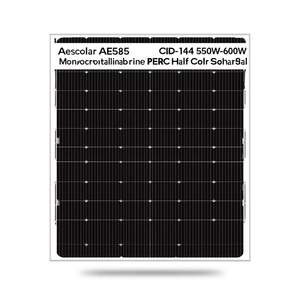 แผงโซลาร์เซลล์แบบโมโนคริสตัลไลน์ PERC ฮาล์ฟเซลล์ Aesolar AE585 CMD-144 550W-600W - Product Image 2