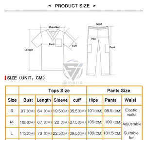 Blouses chirurgicales d'hôpital, uniformes d'infirmières, vêtements de travail pour le secteur de la santé, motif personnalisable, polyester et coton, unisexe, toutes saisons - Product Image 6