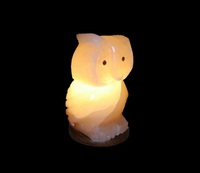 Ensemble de lampes en sel de l'Himalaya en forme d'animal, certifié GMP, OEM, écologique, rose, sculpté, avec cordon électrique et ampoule, pour la décoration intérieure