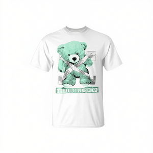 T-shirt unisexe adulte vert menthe à manches courtes et col rond, impression numérique, vêtement promotionnel - Product Image 2