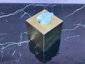 Boîte de papier de soie en laiton pour exportateur indien avec sculptures complexes, parfaite pour les intérieurs élégants, disponible à un prix abordable - Product Image 4