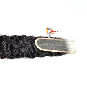 Cheveux humains indiens bruts non traités, couleur naturelle noire, avec closure 2*6, tissage à double trame, vente en gros - Product Image 4